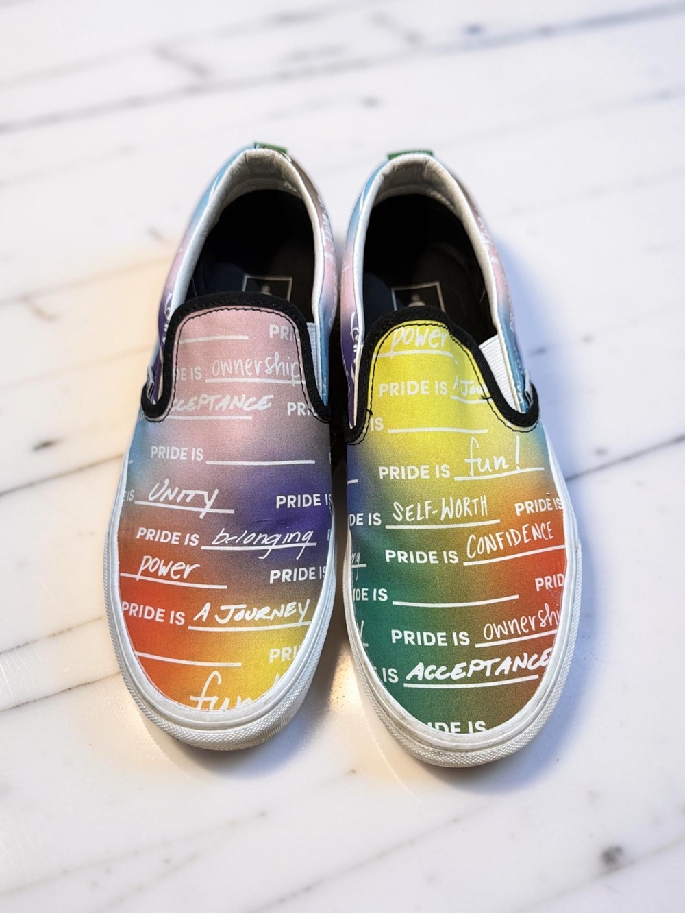 Vans Rainbow pride Slip-On shoes - Multicolor Canvas size 9